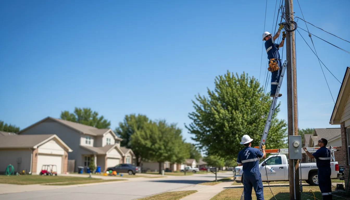 Residential electrician providing installation services in Rosamond, IL